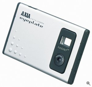 FujiFilm AXIA's 'eyeplate' digital camera. Courtesy of FujiFilm AXIA / SMaL Technologies, with modifications by Michael R. Tomkins. Click for a bigger picture!