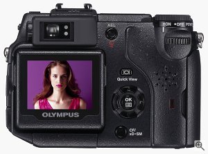 Olympus' C-5050Z digital camera. Courtesy of Olympus Europe, with modifications by Michael R. Tomkins. Click for a bigger picture!
