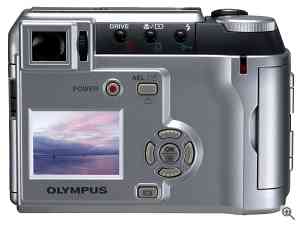 Olympus' Camedia C-700 UltraZoom digital camera,  rear view. Courtesy of Olympus. Click for a bigger picture!