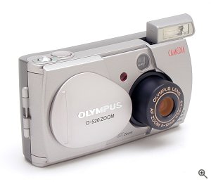 Olympus' Camedia D-520 digital camera. Copyright &copy; 2002, The Imaging Resource. All rights reserved.