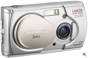 Olympus' Camedia D-230 digital camera. Courtesy of Olympus. Click for a bigger picture!