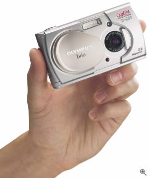 Olympus' Camedia D-230 digital camera. Courtesy of Olympus. Click for a bigger picture!