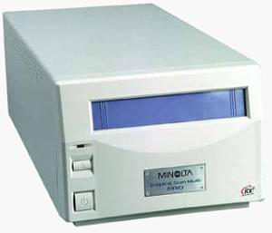 Minolta's DiMAGE Scan Multi PRO film scanner. Courtesy of Minolta.