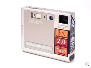 Minolta's DiMAGE X digital camera. Copyright &copy; 2002, The Imaging Resource. Click for a bigger picture!