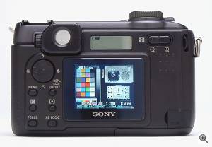 Sony's DSC-S85 digital camera. Copyright (c) 2001, The  Imaging Resource. All rights reserved. Click for a bigger picture!