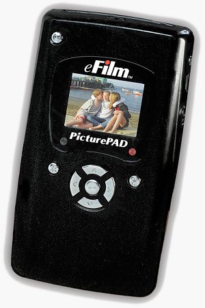 Delkin's eFilm PicturePAD. Courtesy of Delkin Devices Inc., with modifications by Michael R. Tomkins.