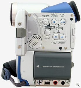 Canon's Elura 40MC digital camcorder. Courtesy of Canon, with modifications by Michael R. Tomkins.