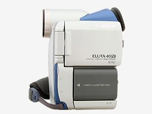 Canon's Elura 40MC digital camcorder. Courtesy of Canon, with modifications by Michael R. Tomkins.