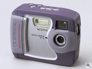 Casio's G.BROS GV-10 digital camera. Courtesy of Casio Computer Co. Ltd. Click for a bigger picture!