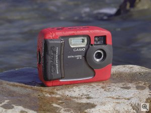 Casio's G.BROS GV-10 digital camera. Courtesy of Casio Computer Co. Ltd. Click for a bigger picture!