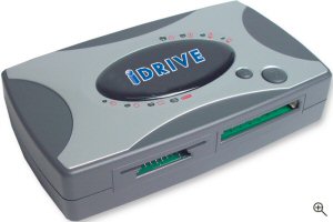 I/O Magic's iDrive Digital Photo Library. Courtesy of I/O Magic, with modifications by Michael R. Tomkins. Click for a bigger picture!