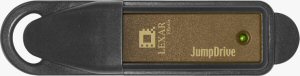 Lexar's Jumpdrive Photo USB flash drive. Courtesy of Lexar, with modifications by Michael R. Tomkins. Click for a bigger picture!
