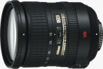 Nikon's 18-200mm f/3.5-5.6G IF-ED AF-S DX VR Zoom-Nikkor lens. Courtesy of Nikon, with modifications by Michael R. Tomkins.