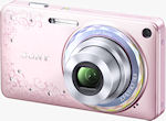 The DSC-W350D digital camera in Jewel Pink. Photo provided by Sony Marketing (Japan) Inc.