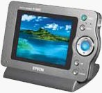 Epson's P-1000 photo viewer. Courtesy of Epson, with modifications by Michael R. Tomkins.