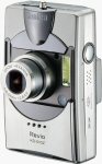 Konica's KD-510Z digital camera. Courtesy of Konica, with modifications by Michael R. Tomkins.