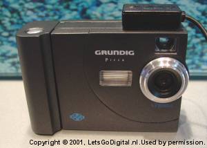 Grundig's Picca DMC 5100 digital camera. Courtesy of LetsGoDigital.nl.
