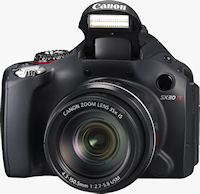 Canon's PowerShot SX30 IS digital camera. Photo provided by Canon USA Inc.