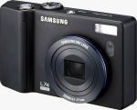 Samsung's L74 Wide digital camera. Courtesy of Samsung, with modifications by Michael R. Tomkins.