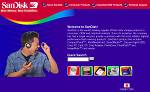 SanDisk's new website design. Courtesy of SanDisk.