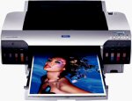 Epson's Stylus Pro 4000 photo printer. Courtesy of Epson, with modifications by Michael R. Tomkins.