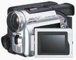 Panasonic's VDR-M20 DVD camcorder. Courtesy of Panasonic, with modifications by Michael R. Tomkins.