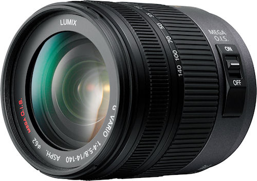 Panasonic's LUMIX G VARIO HD 14-140mm / F4.0-5.8 ASPH. / MEGA O.I.S. lens. Photo provided by Panasonic Corp. Click for a bigger picture!