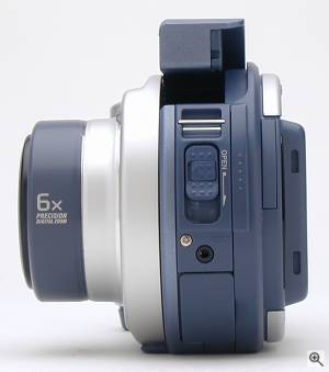 Sony's MVC-CD200 digital camera, left view. Copyright  (c) 2001, The Imaging Resource. All rights reserved. Click for a bigger picture!