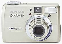 Pentax's Optio 430 digital camera. Courtesy of Pentax.