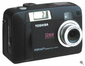 Toshiba's PDR-M71 digital camera. Courtesy of Toshiba. Click for a bigger picture!