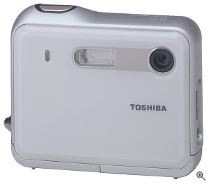Toshiba's PDR-T10 digital camera. Courtesy of Toshiba America Information Systems Inc., with modifications by Michael R. Tomkins.