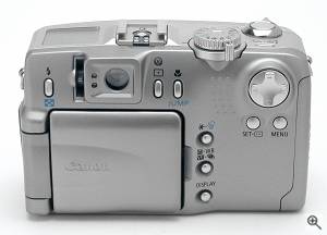 Canon's PowerShot G2 digital camera. Copyright © 2001, The Imaging Resource. All rights reserved. Click for a bigger picture!
