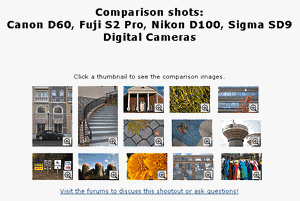 The 'Great Digital SLR Shootout'. Copyright &copy; 2002, The Imaging Resource.  All rights reserved.