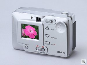 Casio's QV2100 digital camera. Courtesy of Casio Computer Co. Ltd. Click for a bigger picture!