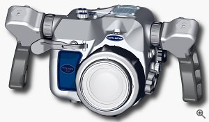 Light & Motion's Titan housing. Courtesy of Light & Motion, with modifications by Michael R. Tomkins. Click for a bigger picture!