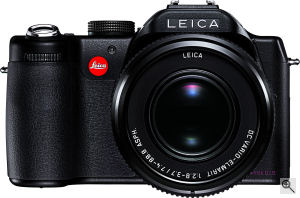 Leica's V-LUX 1 digital camera. Courtesy of Leica, with modifications by Michael R. Tomkins. Click for a bigger picture!