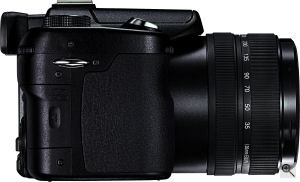 Leica's V-LUX 1 digital camera. Courtesy of Leica, with modifications by Michael R. Tomkins. Click for a bigger picture!