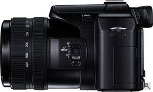 Leica's V-LUX 1 digital camera. Courtesy of Leica, with modifications by Michael R. Tomkins. Click for a bigger picture!