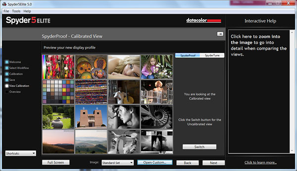 Datacolor Spyder5 Review -- Calibrated display profile preview