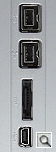 Western Digital MyBook Studio II Ports. Click to view larger image.