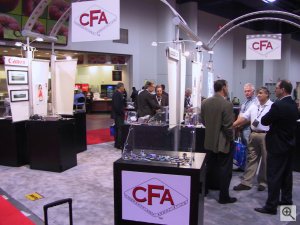 The CompactFlash Association's booth. Copyright (c) 2003, Michael R. Tomkins. All rights reserved.