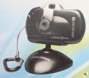 Polaroid's Cool-iCam microcam V digital camera. Courtesy of Spectra, with modifications by Michael R. Tomkins. Click for a bigger picture!
