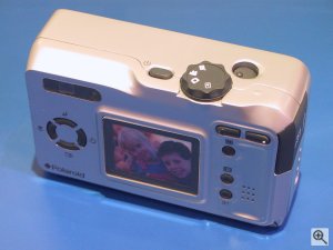Polaroid's PhotoMAX PDC 3350 digital camera. Copyright (c) 2003, Michael R. Tomkins. Click for a bigger picture!