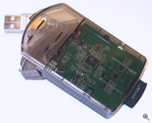 PQI's xD-Picture Card reader. Copyright (c) 2003, Michael R. Tomkins. All rights reserved.