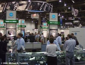Minolta's PMA Booth - click for a bigger picture!