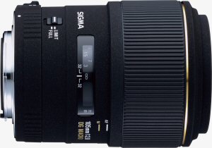 Sigma's MACRO 105mm F2.8 EX DG lens. Courtesy of Sigma, with modifications by Michael R. Tomkins. Click for a bigger picture!