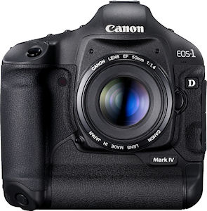 Canon's EOS-1D Mark IV digital SLR. Photo provided by Canon Inc. Click for a bigger picture!