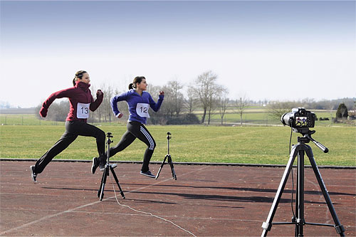 Hama's Base IR Remote Release system in use. Photo provided by Hama GmbH & Co KG. Click for a bigger picture!