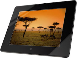 Hama's 95216 digital picture frame. Photo provided by Hama GmbH & Co KG. Click for a bigger picture!
