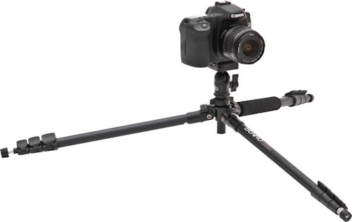 Canon EOS 50D digital SLR on a Benro A-150EXU tripod. Photo provided by MAC Group US. Click for a bigger picture!